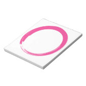 Roze Zen-symbool / Enso-cirkel Notitieblok (Linkerzijde)