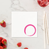 Roze Zen-symbool / Enso-cirkel Servetten (Insitu)