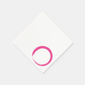 Roze Zen-symbool / Enso-cirkel Servetten (Hoek)
