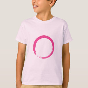 Roze Zen-symbool / Enso-cirkel T-shirt