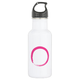 Roze Zen-symbool / Enso-cirkel Waterfles