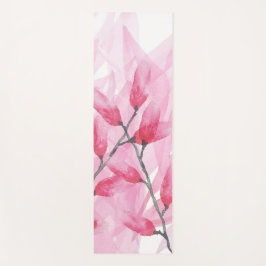 Roze Zen Waterverf Abstracte Cherry Blossom Yogamat