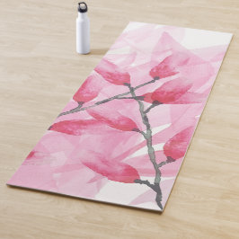 Roze Zen Waterverf Abstracte Cherry Blossom Yogamat
