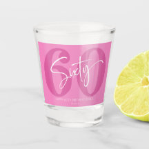 Roze Zestig 60ste Verjaardagsfeestgeschenk