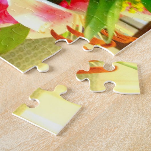 roze zetmeel leugenachtige puzzel (Zijkant)