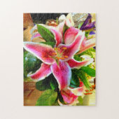 roze zetmeel leugenachtige puzzel (Verticaal)