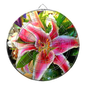 roze zetmeeldraad dartbord