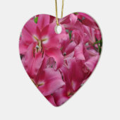 Roze zetmeellieren keramisch ornament (Links)