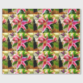 roze zezetmeellileuzen voor het verpakken van papi cadeaupapier (Vlak)