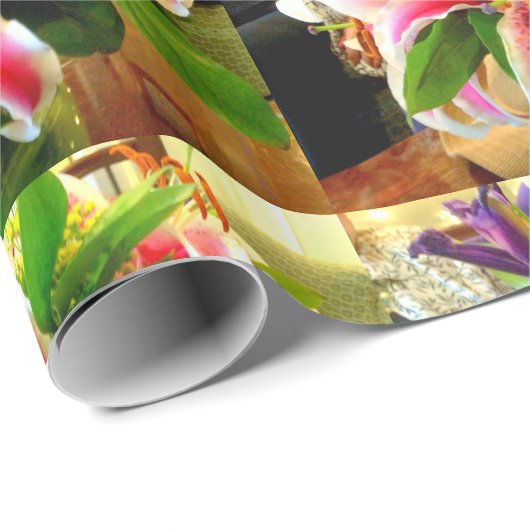 roze zezetmeellileuzen voor het verpakken van papi cadeaupapier (Rol Hoek)