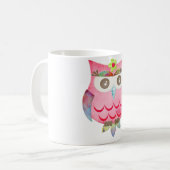 Roze zigeunerstruik koffiemok (Voorkant links)