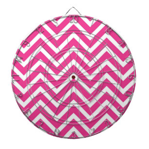 Roze Zigzag Chevron Pattern Dartbord