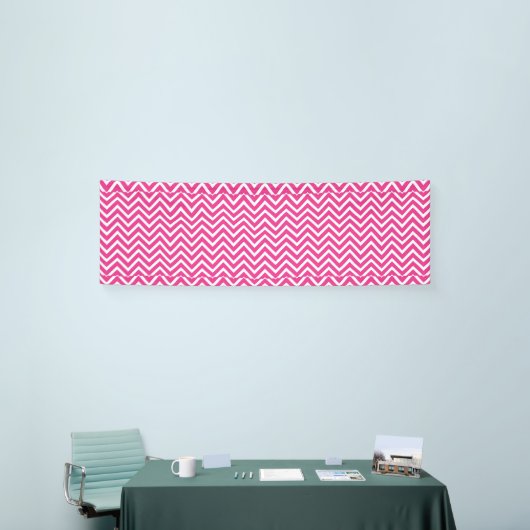 Roze Zigzag Chevron Pattern Spandoek (Beurs)