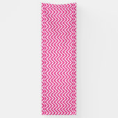 Roze Zigzag Chevron Pattern Spandoek (Verticaal)