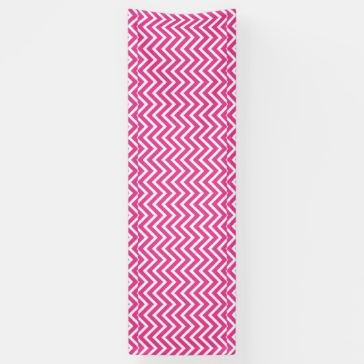 Roze Zigzag Chevron Pattern Spandoek (Verticaal)