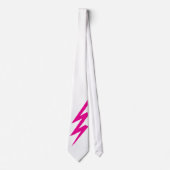 Roze Zigzag Lightning Bolt Nieuwheid Partij Stropd Stropdas (Voorkant)