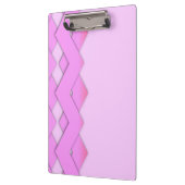 Roze Zigzag Monogram Clip Board Klembord (Links)