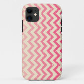 Roze Zigzag Ombre iPhone 5 Hoesje (Achterkant)