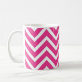 Roze zigzag patroon koffiemok (Links)