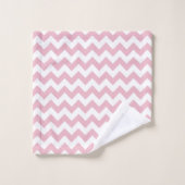 Roze Zigzag, Roze Chevron, Geometrisch Patroon Bad Handdoek (Wasdoekje)