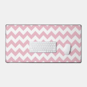 Roze Zigzag, Roze Chevron, Geometrisch Patroon Bureaumat (Keyboard & Muis)