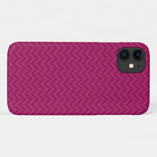Roze Zigzag, Roze Chevron, Geometrisch Patroon Case-Mate iPhone Case (Achterkant (horizontaal))