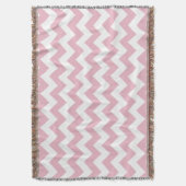 Roze Zigzag, Roze Chevron, Geometrisch Patroon Deken (Voorkant Verticaal)