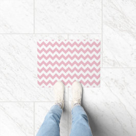 Roze Zigzag, Roze Chevron, Geometrisch Patroon Deurmat