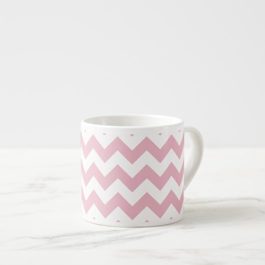Roze Zigzag, Roze Chevron, Geometrisch Patroon Espresso Kop (Voorkant rechts)