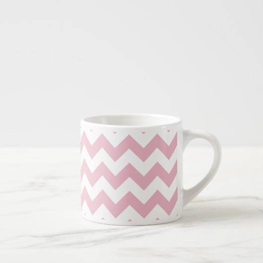 Roze Zigzag, Roze Chevron, Geometrisch Patroon Espresso Kop (Rechts)