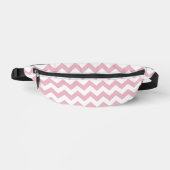 Roze Zigzag, Roze Chevron, Geometrisch Patroon Heuptasje (Voorkant)