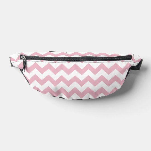 Roze Zigzag, Roze Chevron, Geometrisch Patroon Heuptasje (Liggend)