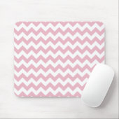 Roze Zigzag, Roze Chevron, Geometrisch Patroon Muismat (Met muis)