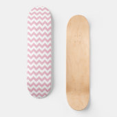 Roze Zigzag, Roze Chevron, Geometrisch Patroon Persoonlijk Skateboard (Voorkant)
