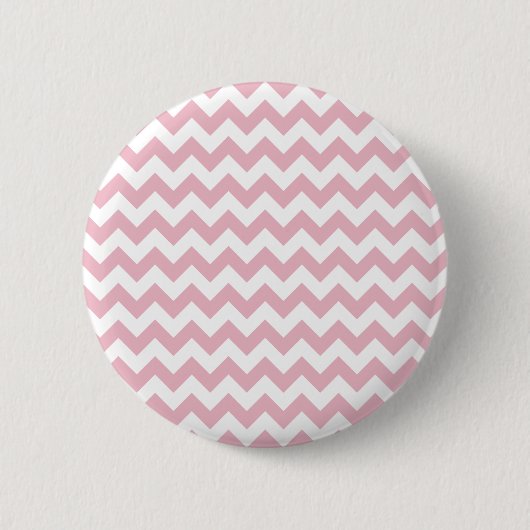 Roze Zigzag, Roze Chevron, Geometrisch Patroon Ronde Button 5,7 Cm (Voorkant)