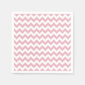 Roze Zigzag, Roze Chevron, Geometrisch Patroon Servet (Voorkant)