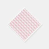 Roze Zigzag, Roze Chevron, Geometrisch Patroon Servet (Hoek)