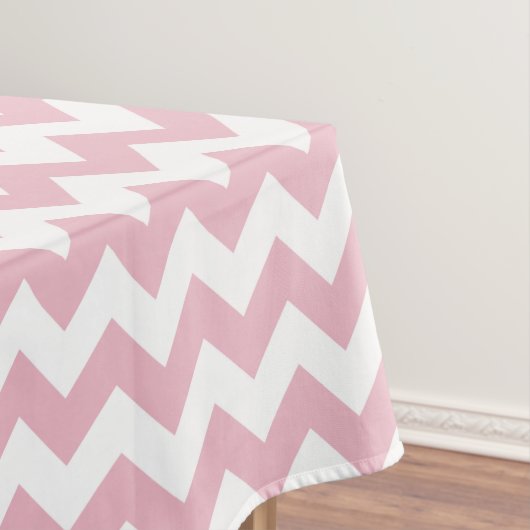 Roze Zigzag, Roze Chevron, Geometrisch Patroon Tafelkleed (Voorbeeld)