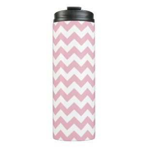 Roze Zigzag, Roze Chevron, Geometrisch Patroon Thermosbeker