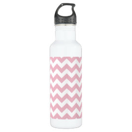 Roze Zigzag, Roze Chevron, Geometrisch Patroon Waterfles