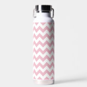 Roze Zigzag, Roze Chevron, Geometrisch Patroon Waterfles (Voorkant)