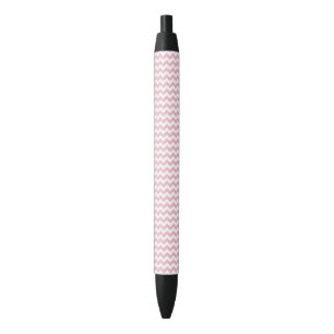 Roze Zigzag, Roze Chevron, Geometrisch Patroon Zwarte Inkt Pen
