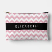 Roze Zigzag, Roze Chevron, Golfpatroon, Jouw naam Etui (Voorkant)