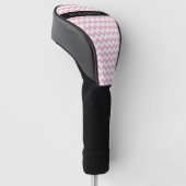 Roze Zigzag, Roze Chevron, Golfpatroon, Jouw naam Golfheadcover (Schuin)