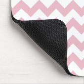 Roze Zigzag, Roze Chevron, Golfpatroon, Jouw naam Muismat (Hoek)