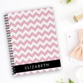 Roze Zigzag, Roze Chevron, Golfpatroon, Jouw naam Planner