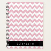 Roze Zigzag, Roze Chevron, Golfpatroon, Jouw naam Planner (Voorkant)