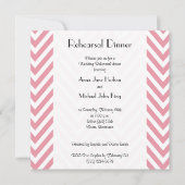 Roze zigzag, roze Chevron, repetitief diner Kaart (Voorkant)