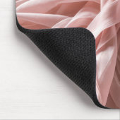 Roze Zijde Stof Twist Ontwerp Muismat (Hoek)