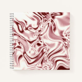 Roze zijde swirl patroon print Notitieboek Journal